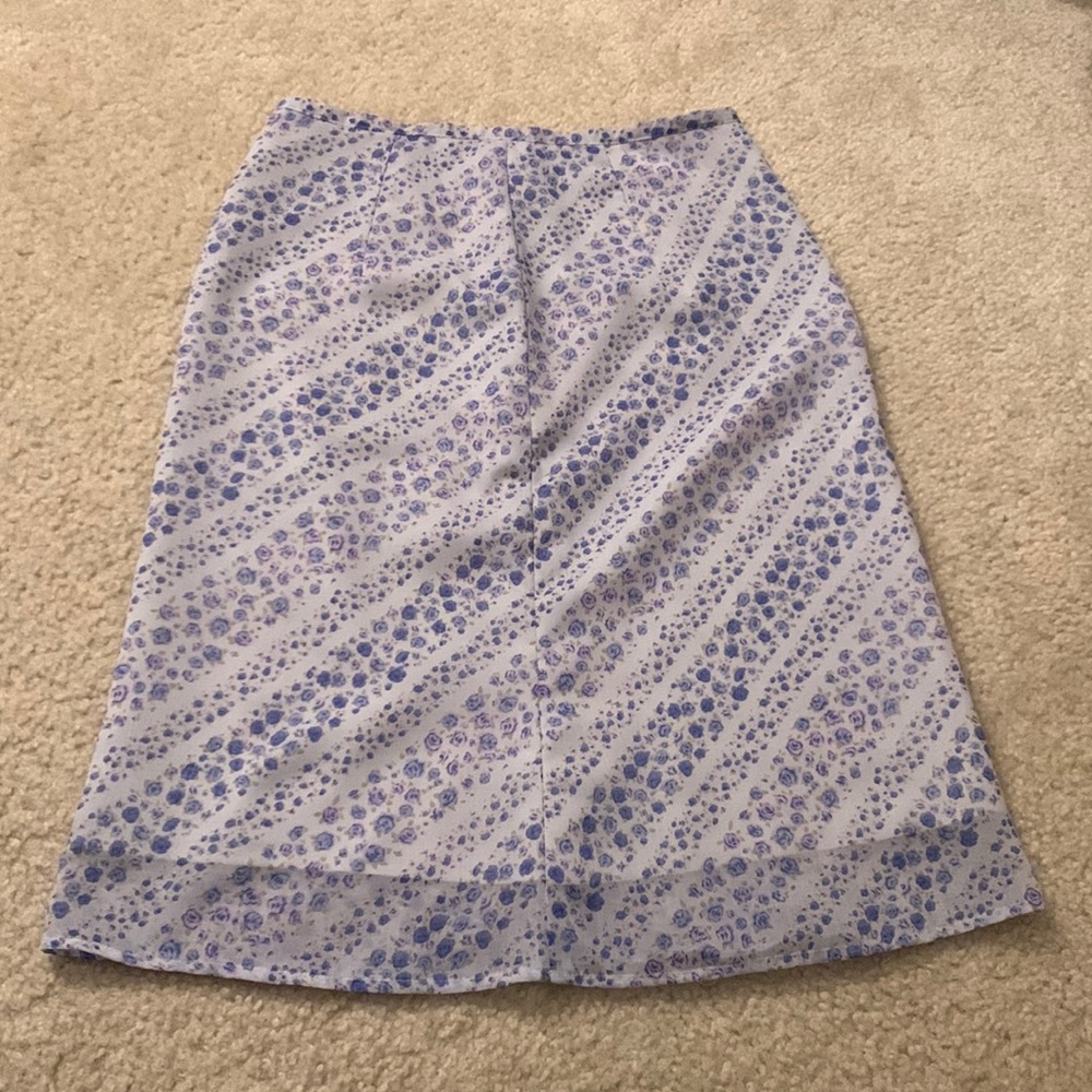 Floral midi skirt